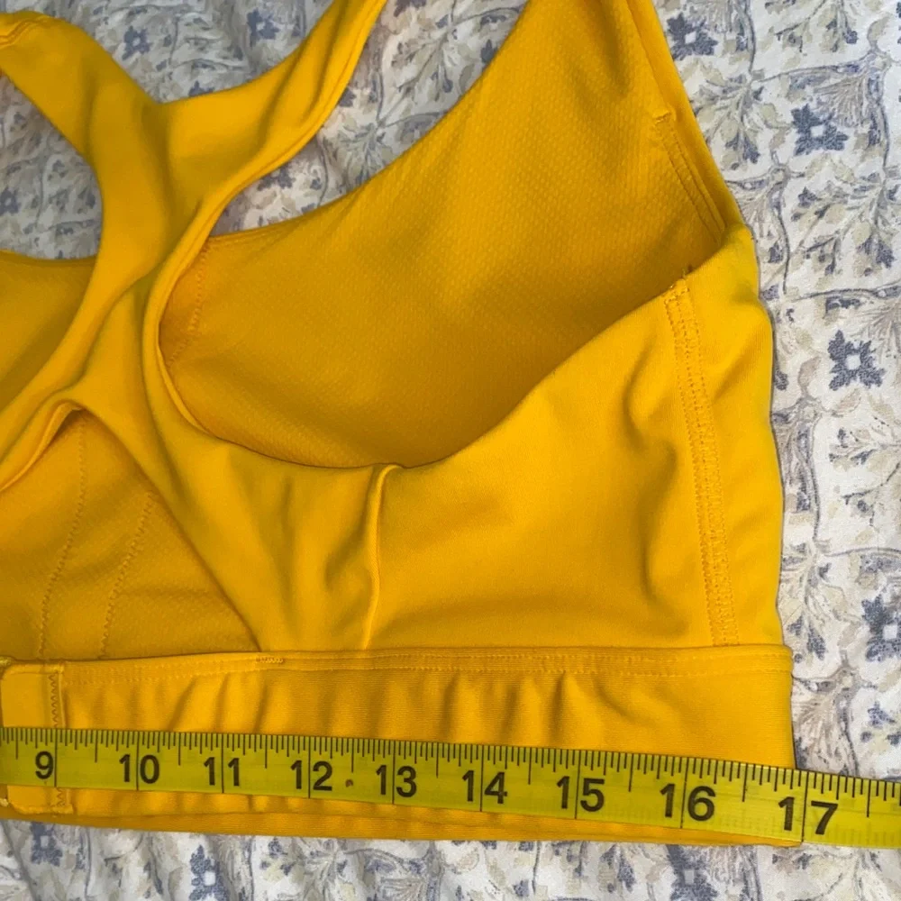 Athleta Ultimate Vibrant Yellow/Orange Sports Bra XL - Picture 8 of 12